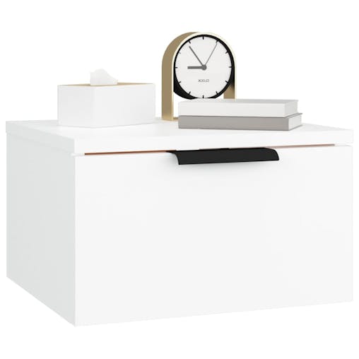 NNEVL Wall-mounted Bedside Cabinets 2 pcs White 34x30x20 cm