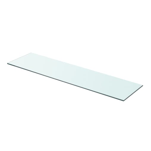 NNEVL Shelves 2 pcs Panel Glass Clear 80x20 cm