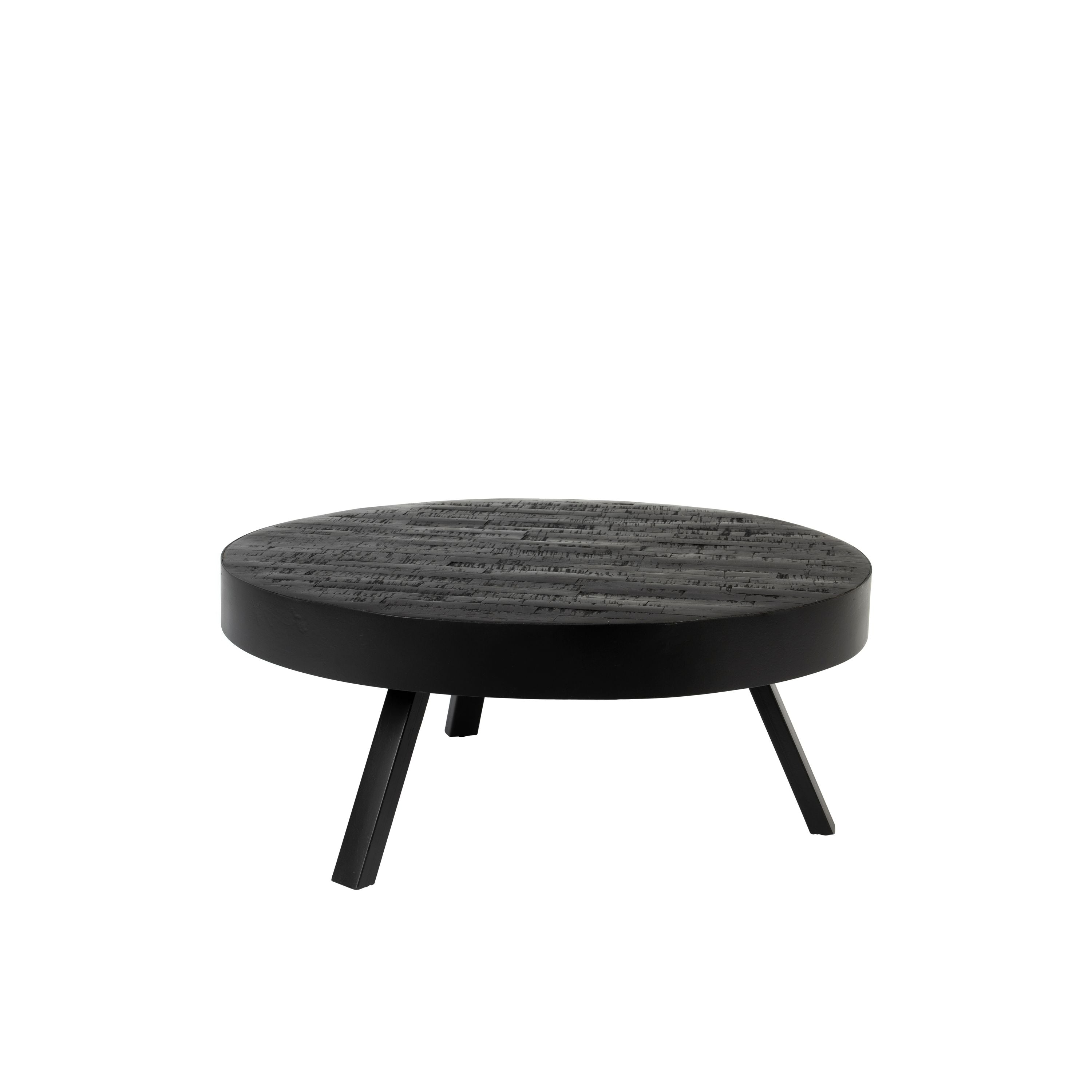 Housecraft Living Suri Salontafel Rond 70 cm Teakhout Zwart