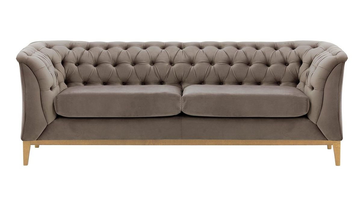 Sofa 2,5-osobowa Chesterfield Modern Wood-Velluto 17