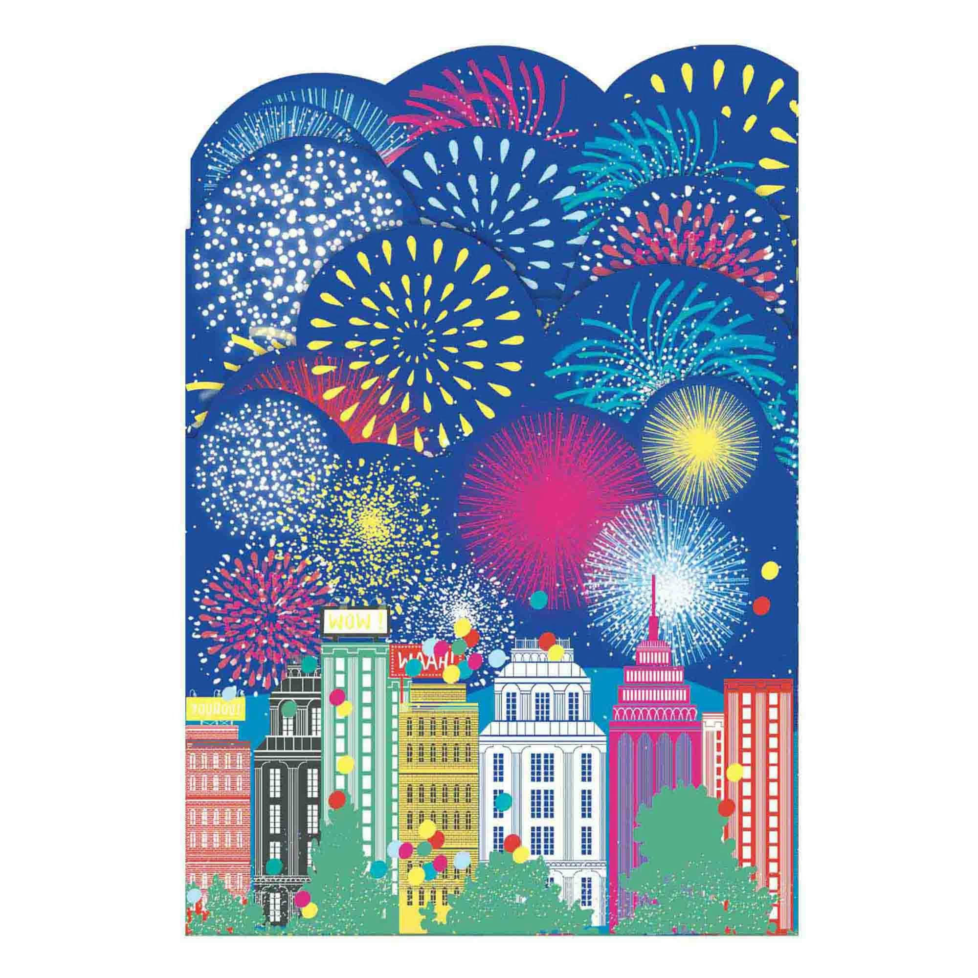 - Carte pop-up 3d feu d'artifice