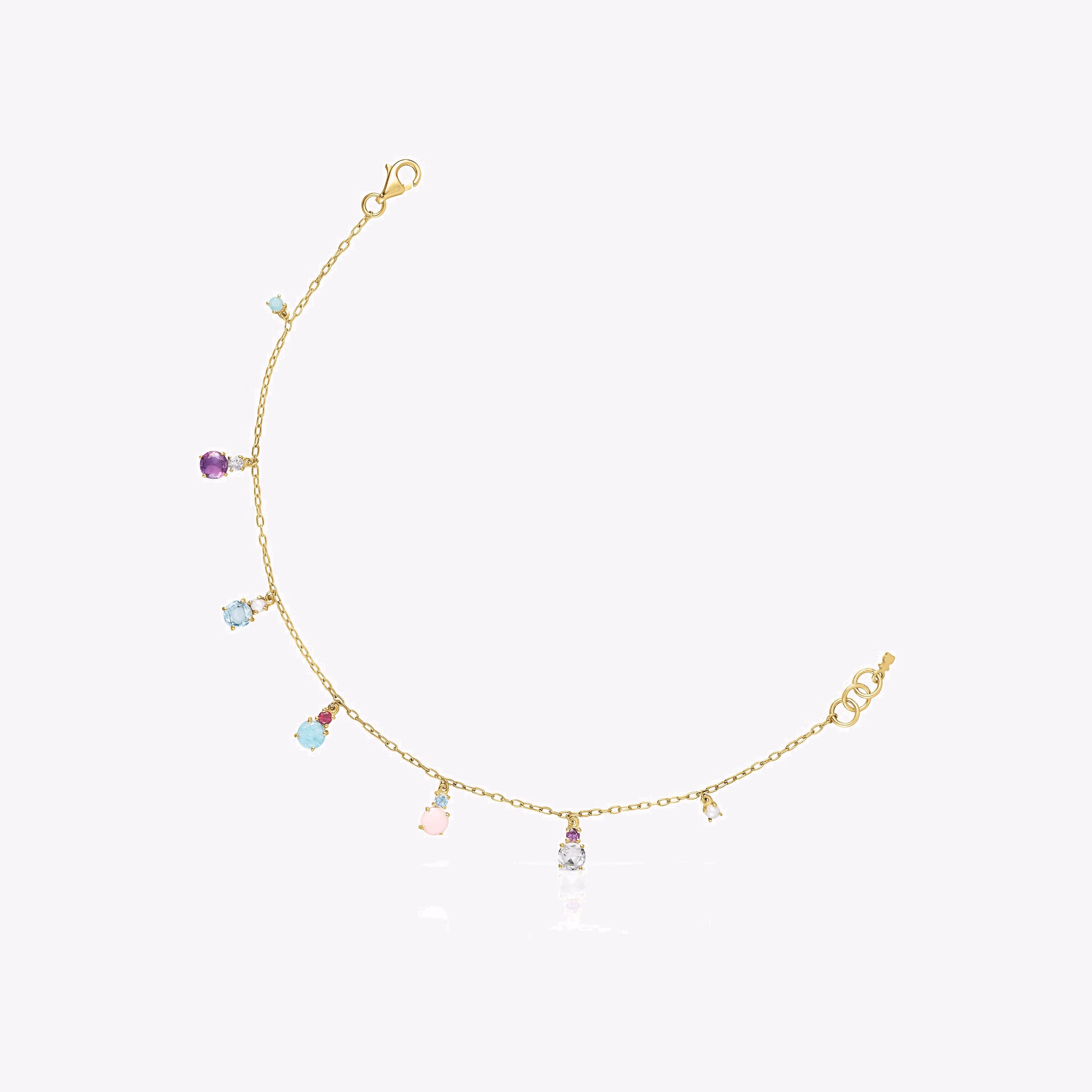 Pulsera de oro con gemas Mini Ivette