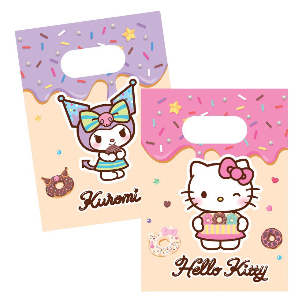 Sac cadeau x8 Hello Kitty 17,5xH28,5cm
