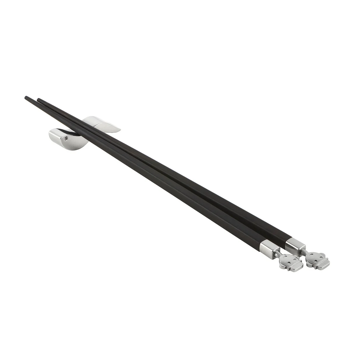 Alessi - Alessandro Stick Essstäbchen, schwarz / Edelstahl
