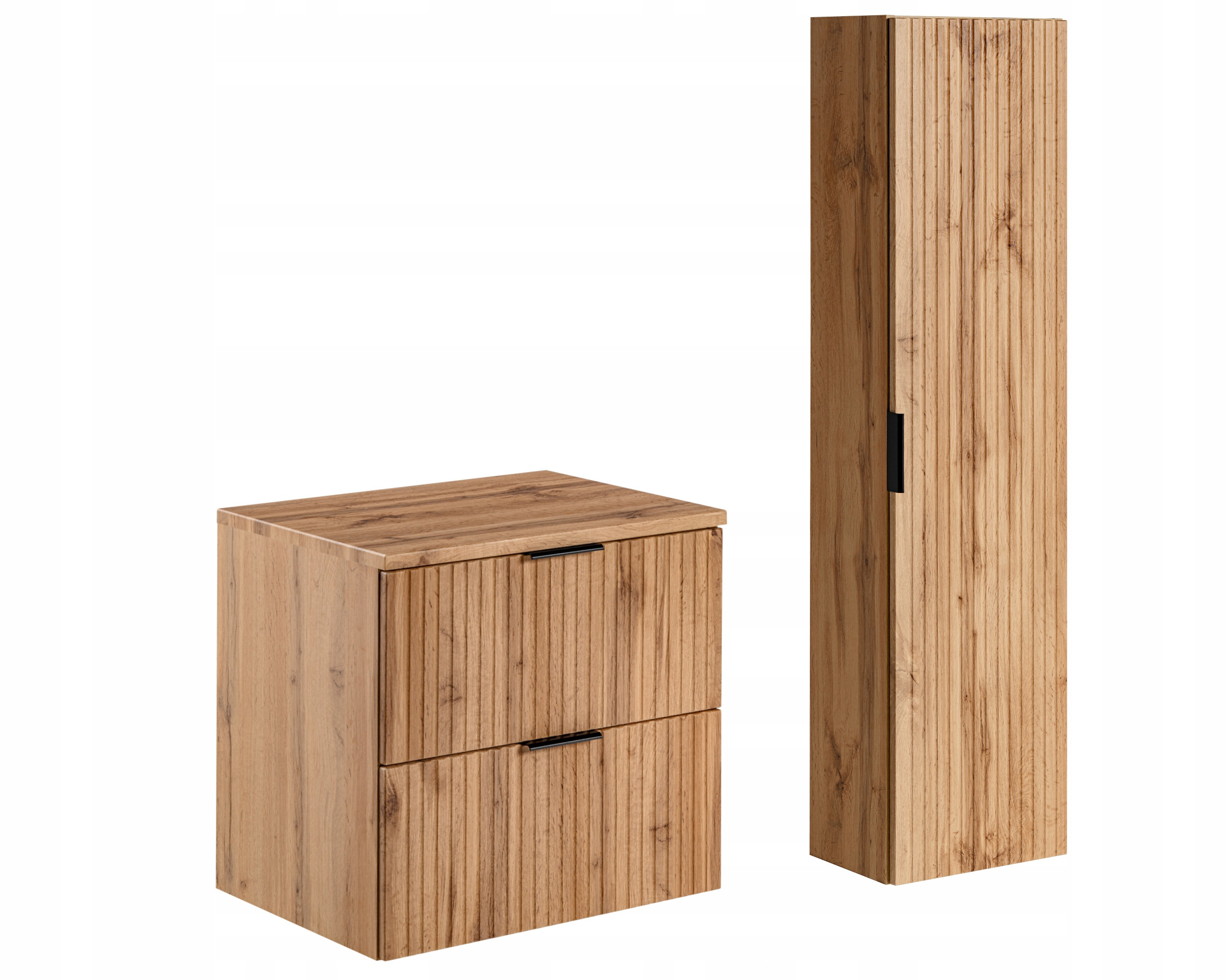 ZESTAW Mebli do Łazienki ADEL OAK 3 elementy DĄB WOTAN