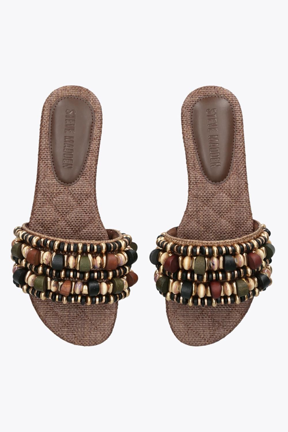 STEVE MADDEN Marika Brown' Fabric Sandals