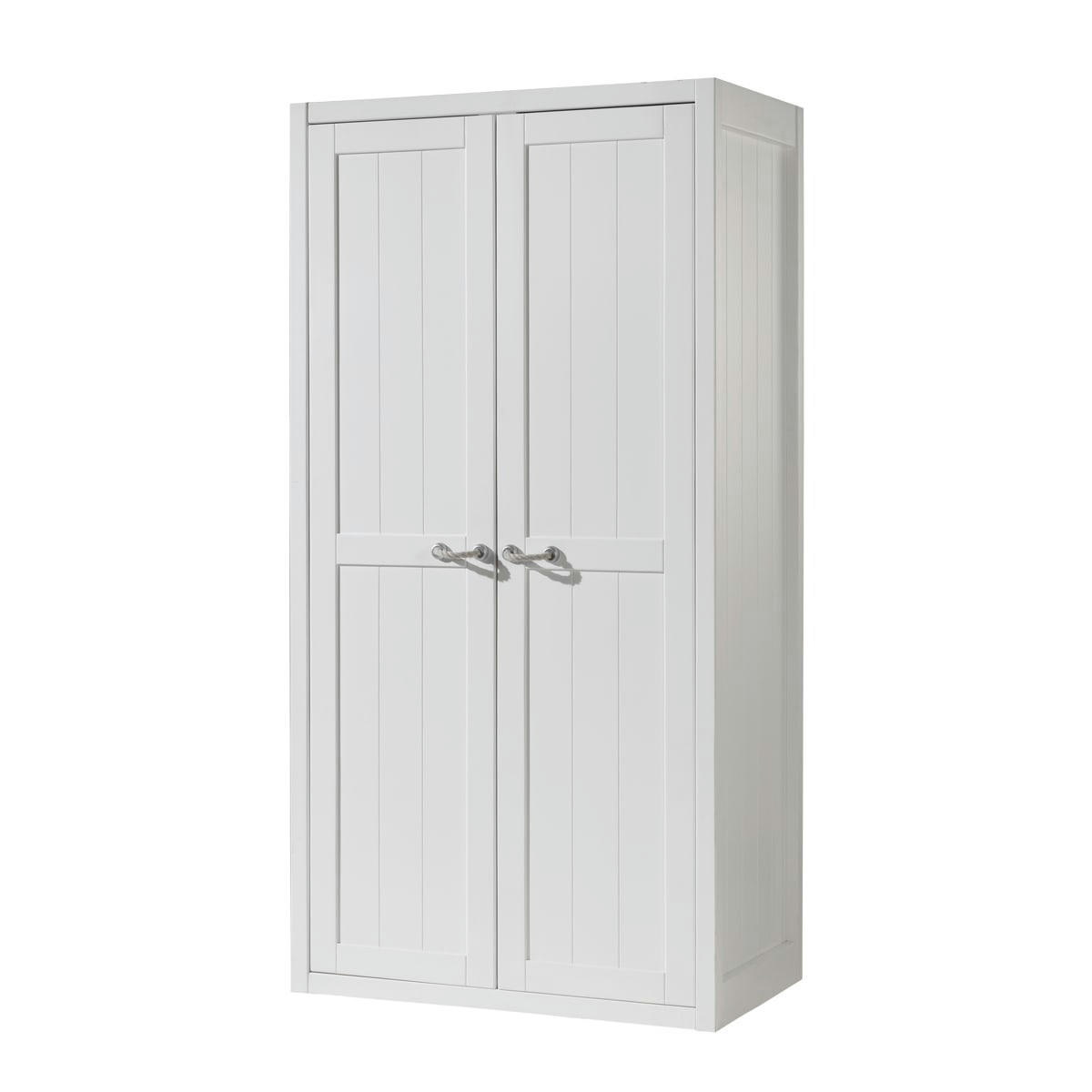 LEWIS - Armoire 2 portes blanc