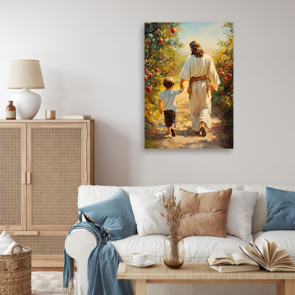 Feeby Obraz nowoczesny, Spacer z Jezusem 40x60