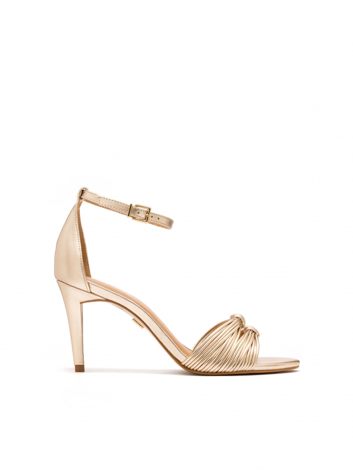 Ladies’ golden sandals