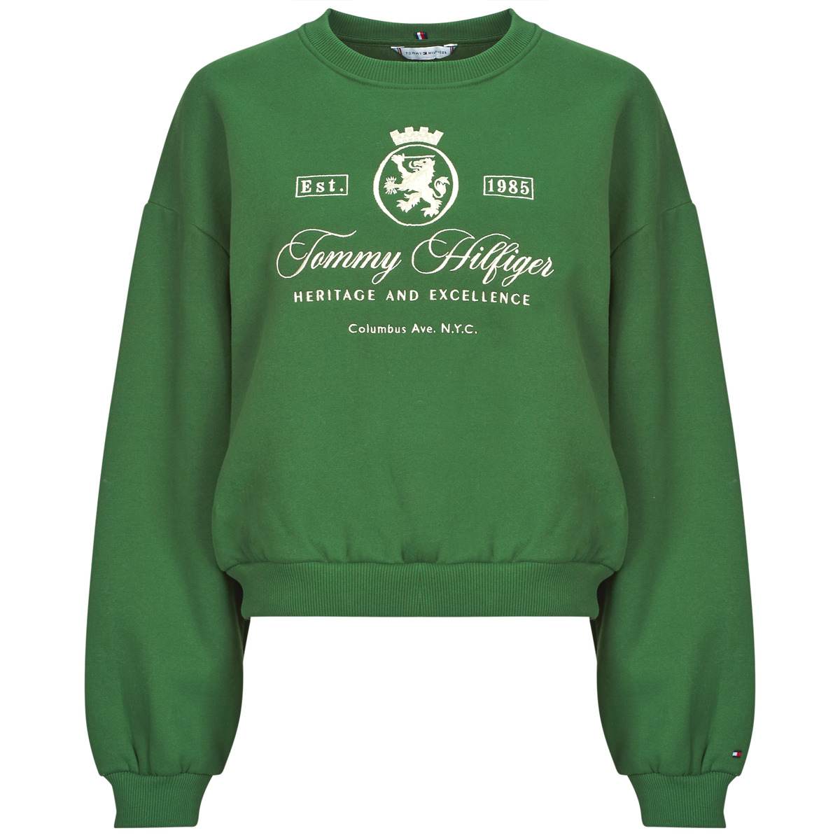 Tommy Hilfiger - VARSITY CREST FLEECE SWTSHRT - Green