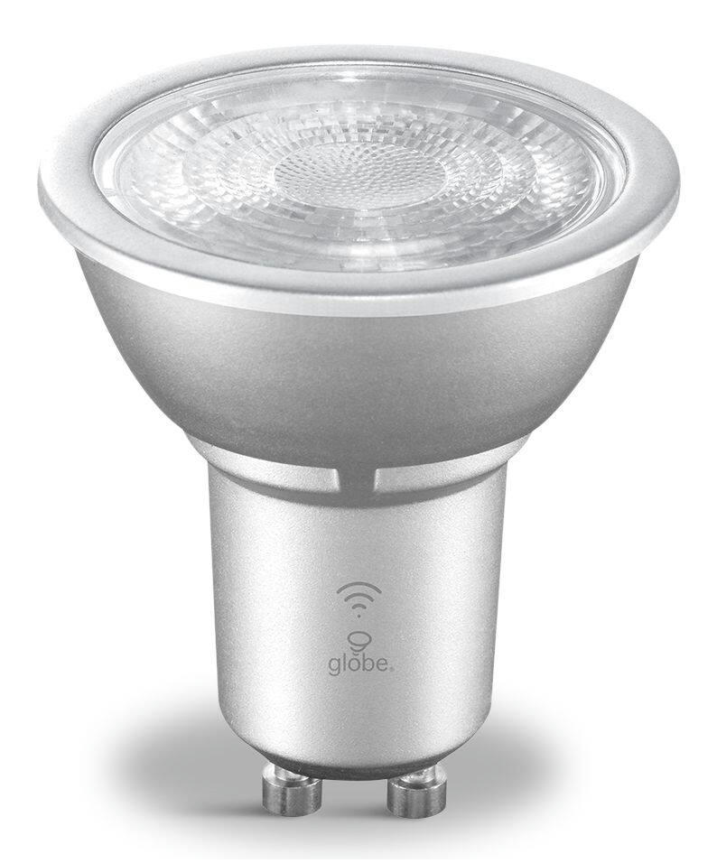 Globe Electric GU10 Smart Wi-Fi Dimmable LED Light Bulbs, 400 Lumens, Tunable White, 50W, 3-pk
