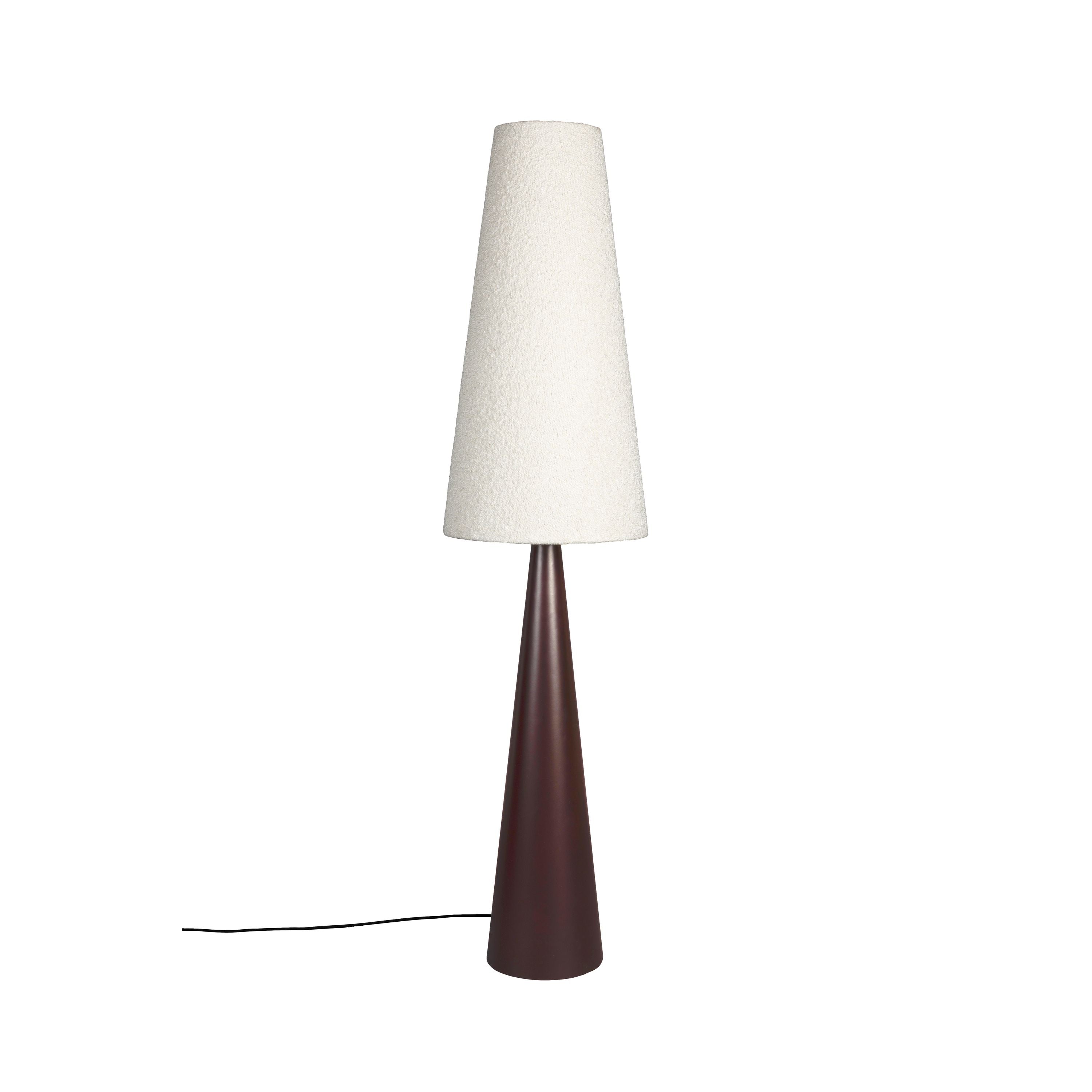 Dutchbone Miki Vloerlamp/ Staande Lamp Bouclé Hout - Beige