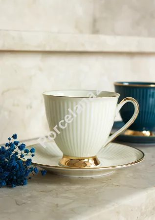 Filiżanka ze spodkiem 0,25 L / 15 cm Chodzież - Dalia Kwarc GZ02