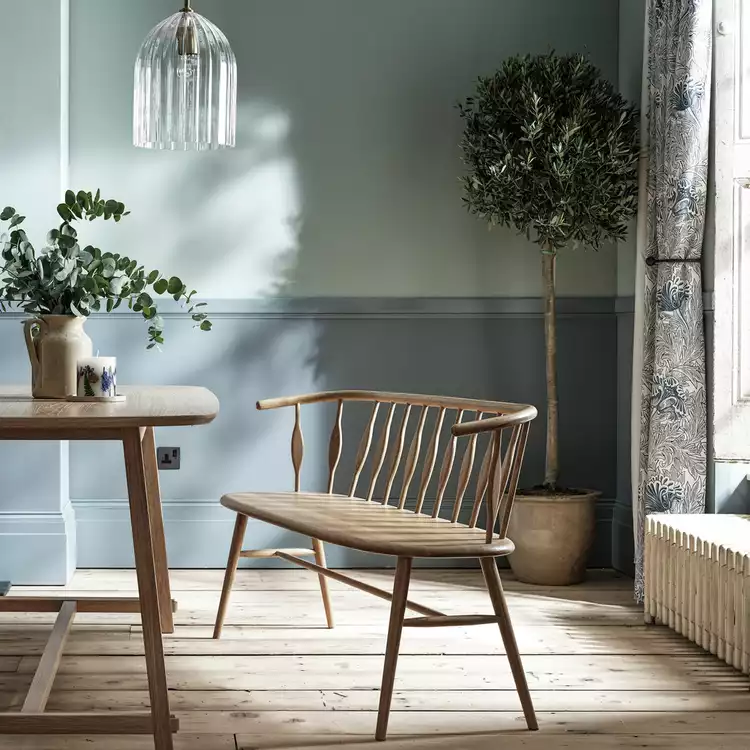 Habitat x Morris & Co. Canterbury Oak Dining Bench