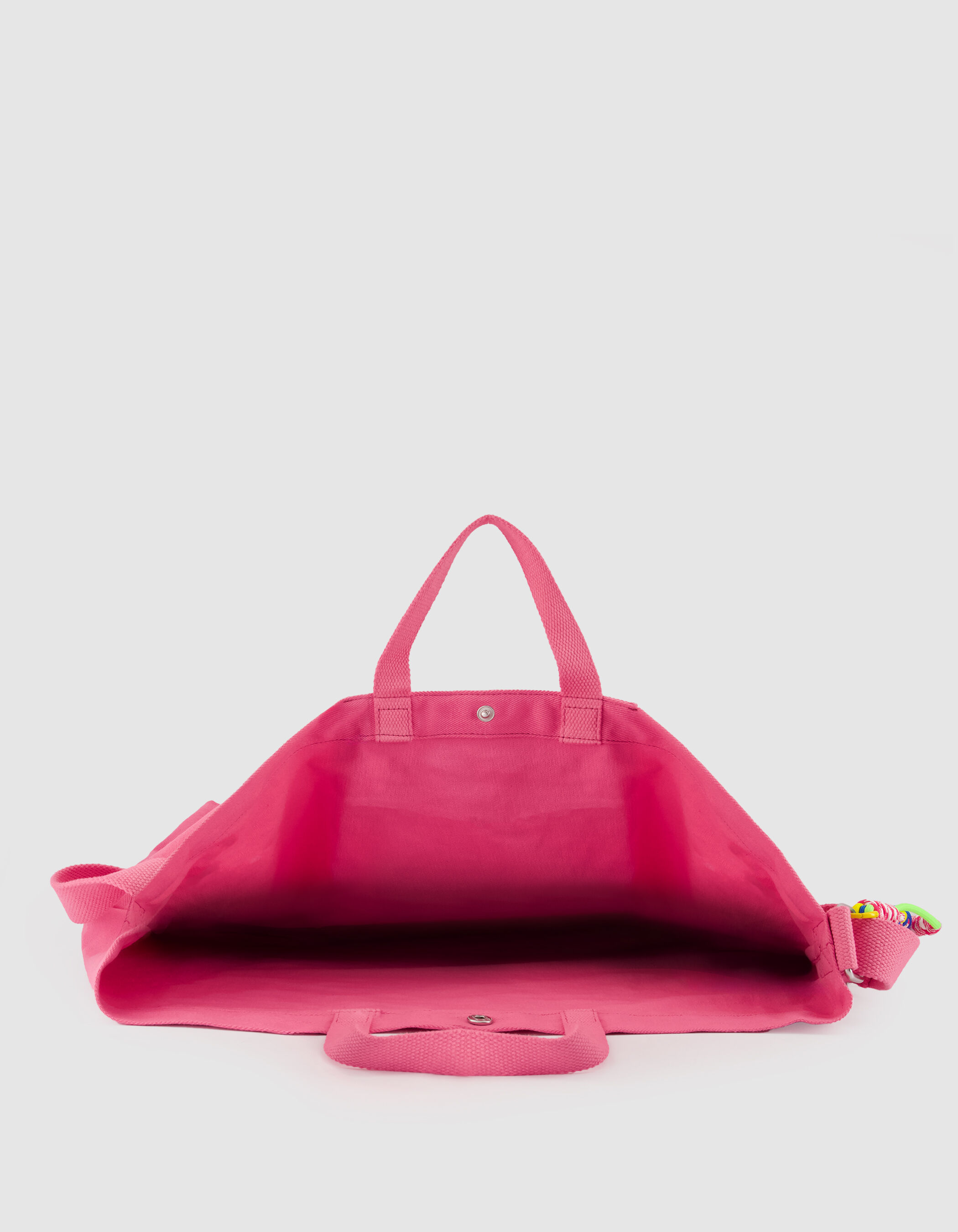 Sac totebag vert toile broderie Femme