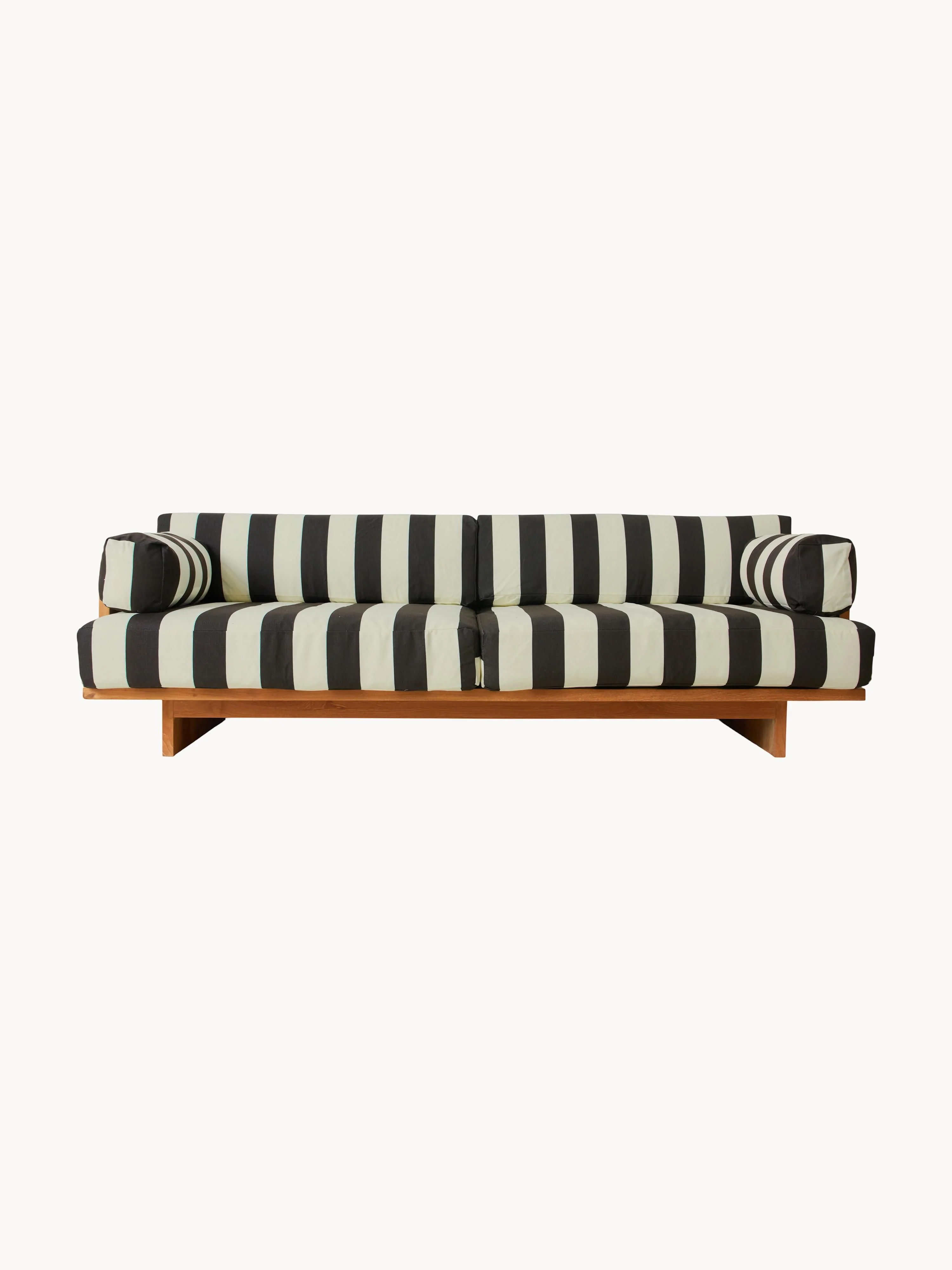 Garten-Sofa Stracciatella aus Teakholz