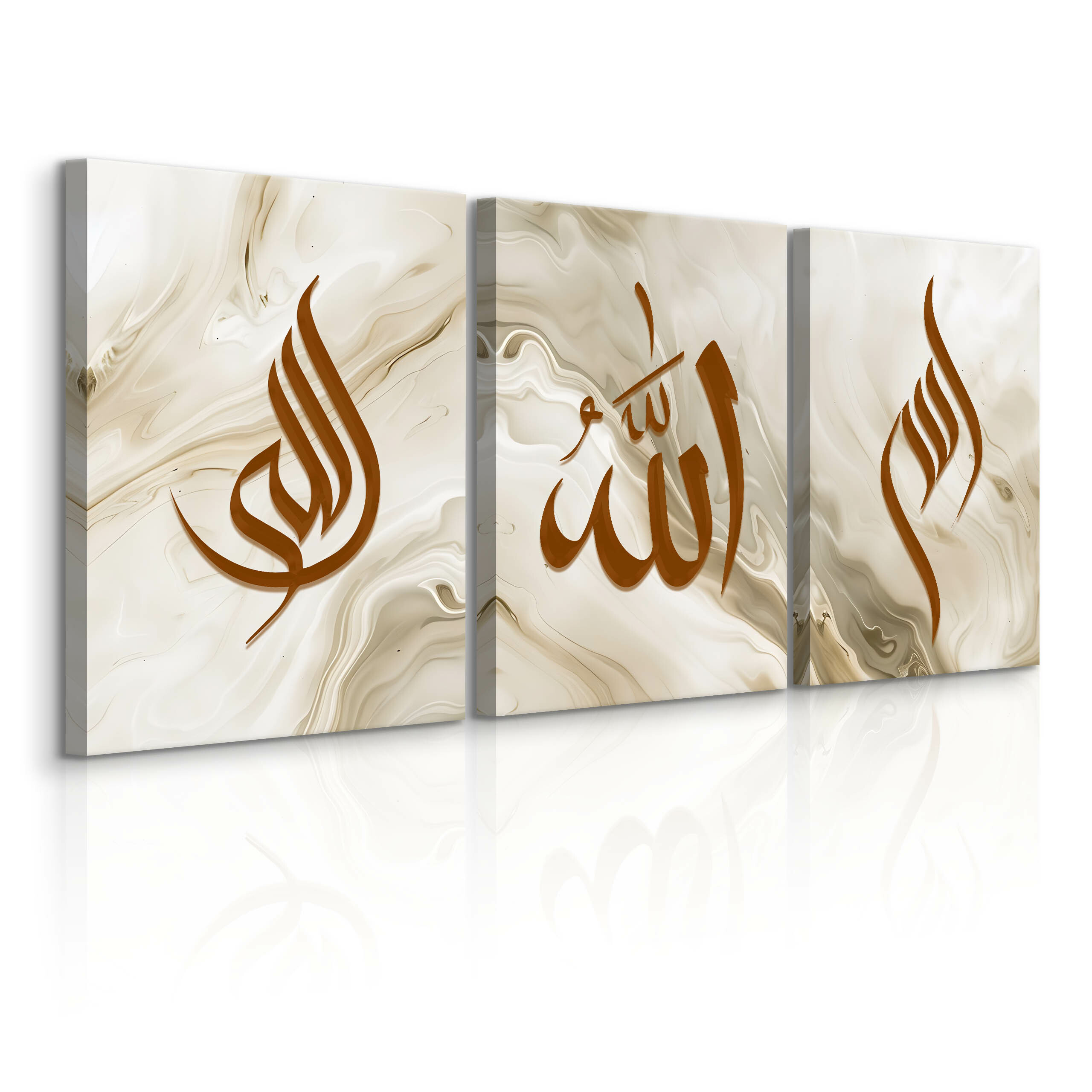 3x Obraz Set Islamskie Znaki Glamour 30x40cm