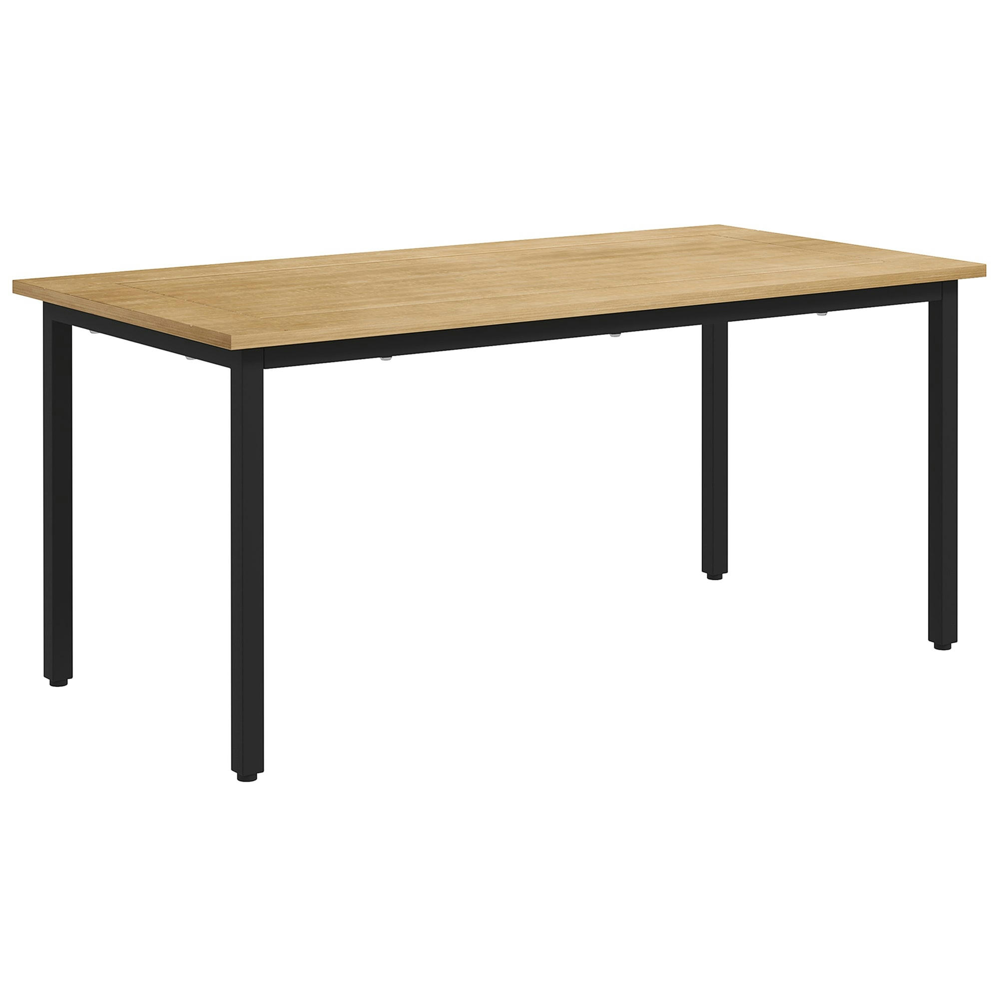 - Table basse rectangulaire style industriel métal bois sapin pré-huilé