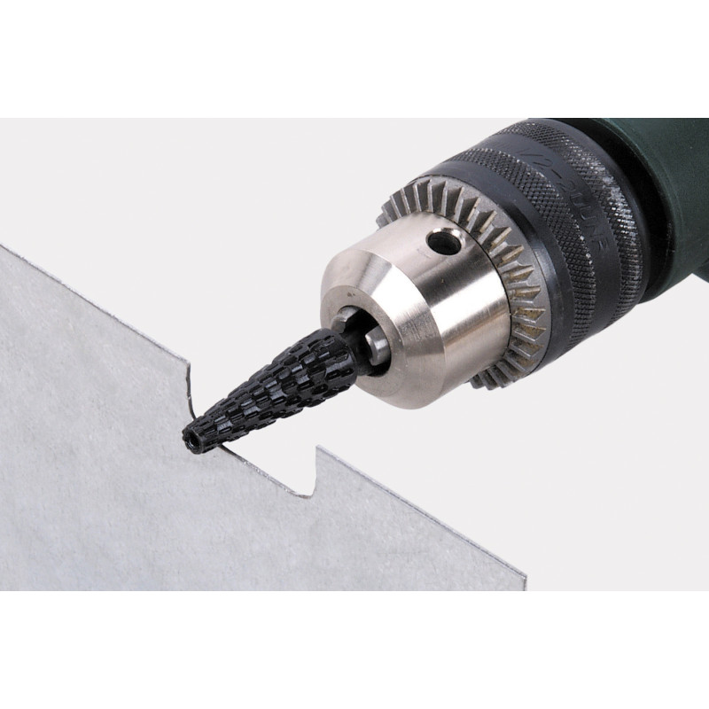 Râpe de profilage conique pour la tôle Ø 5 - 12 mm WOLFCRAFT