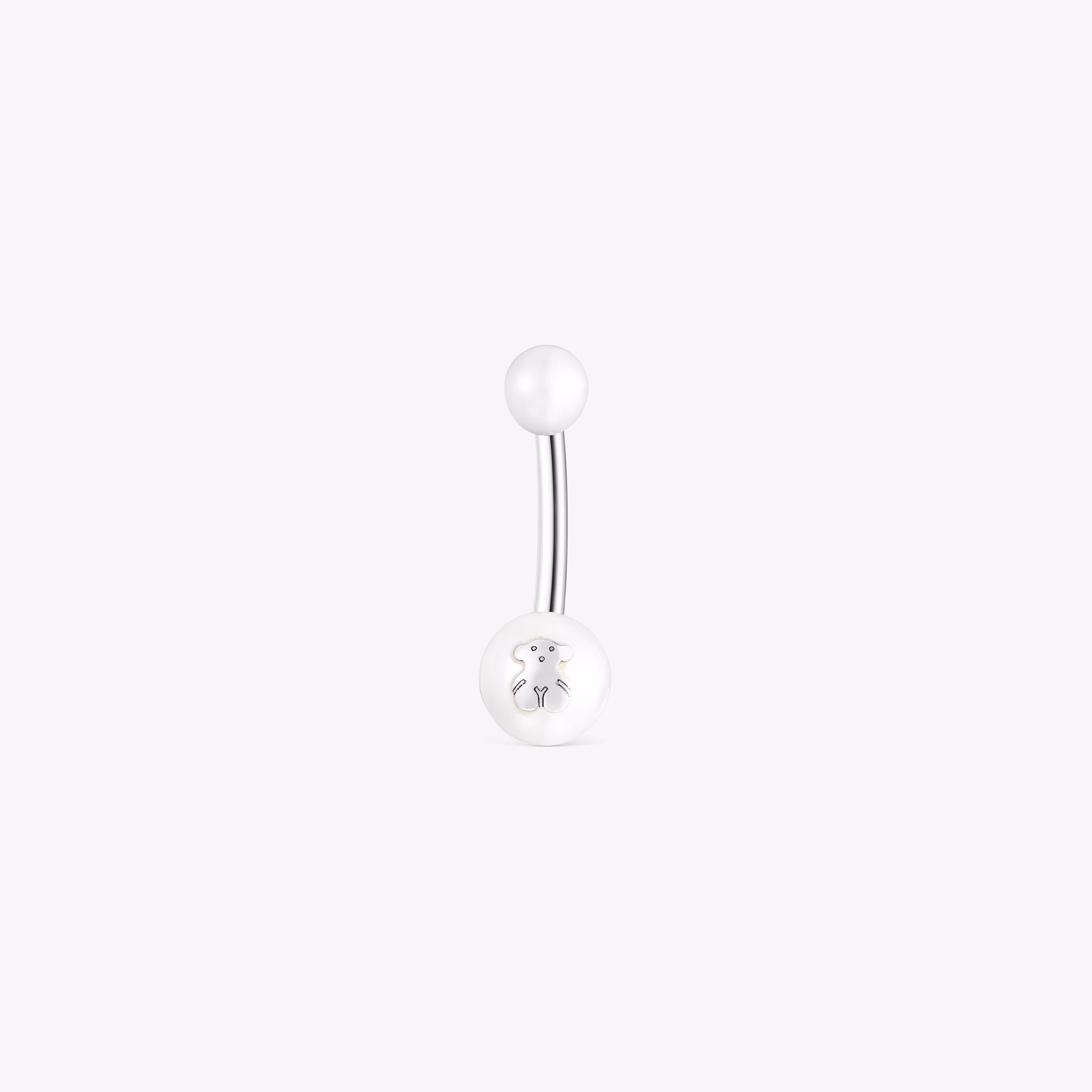 Piercing de ombligo TOUS Pearl de acero y perlas