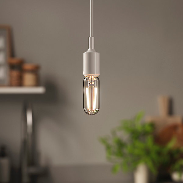 Lot 2 ampoules LED à filament T25 E14 136lm 1W = 15W Ø2.5cm Diall blanc chaud