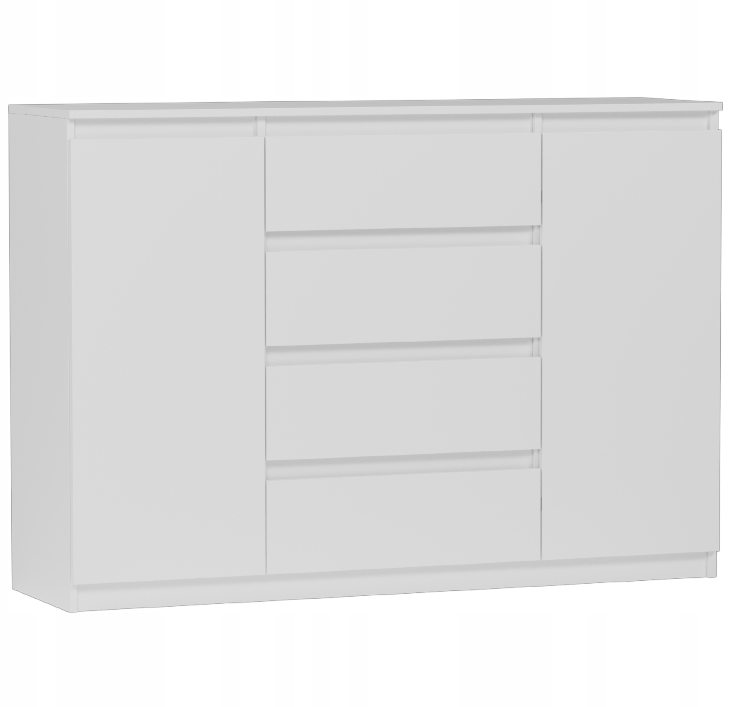 Komoda 160cm szuflady drzwi szafka FRAMIRE R-160-S4 biała