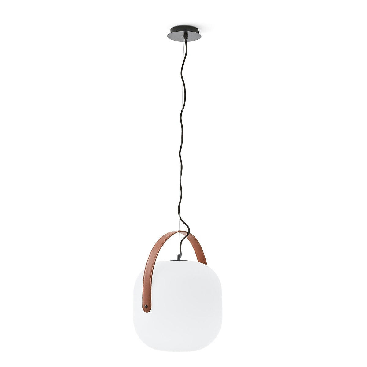 Suspension en verre opaline Ø30 cm, Kasito