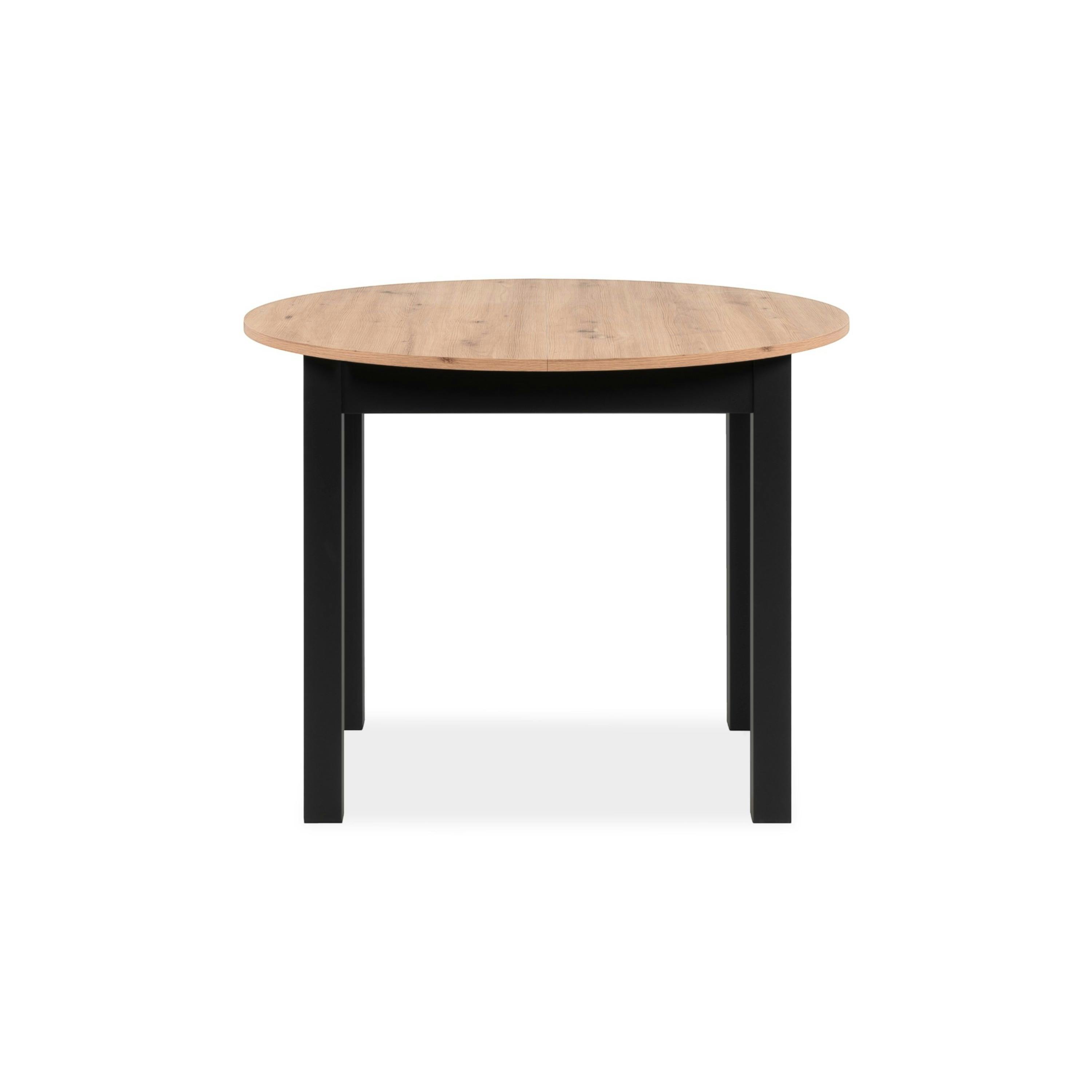 Table ronde extensible esprit bistrot Ø100-140 cm ALVA