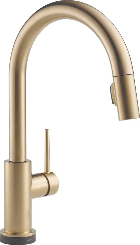 Delta Trinsic 1-Handle Pull-Down Kitchen Faucet Touch2O, Champagne Bronze