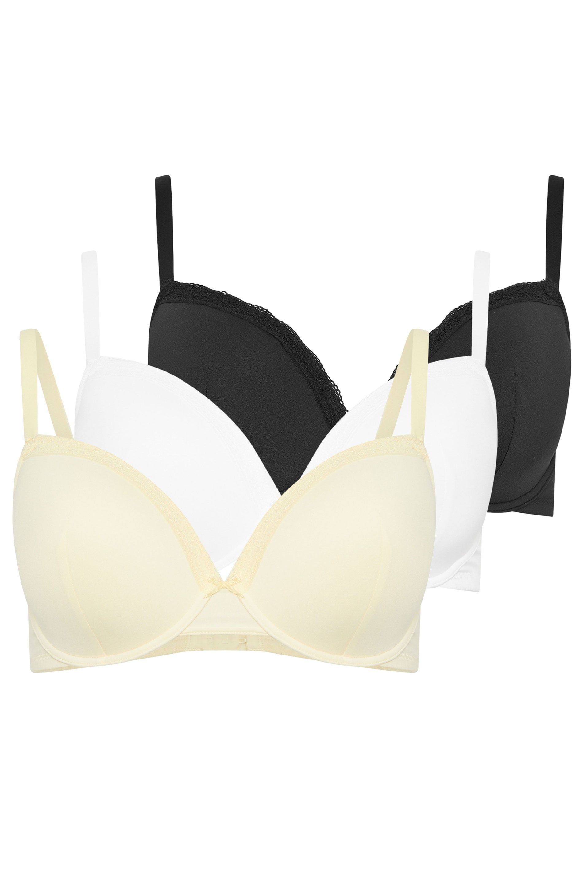 Yours 3 Pack Moulded Underwired T-Shirt Bras