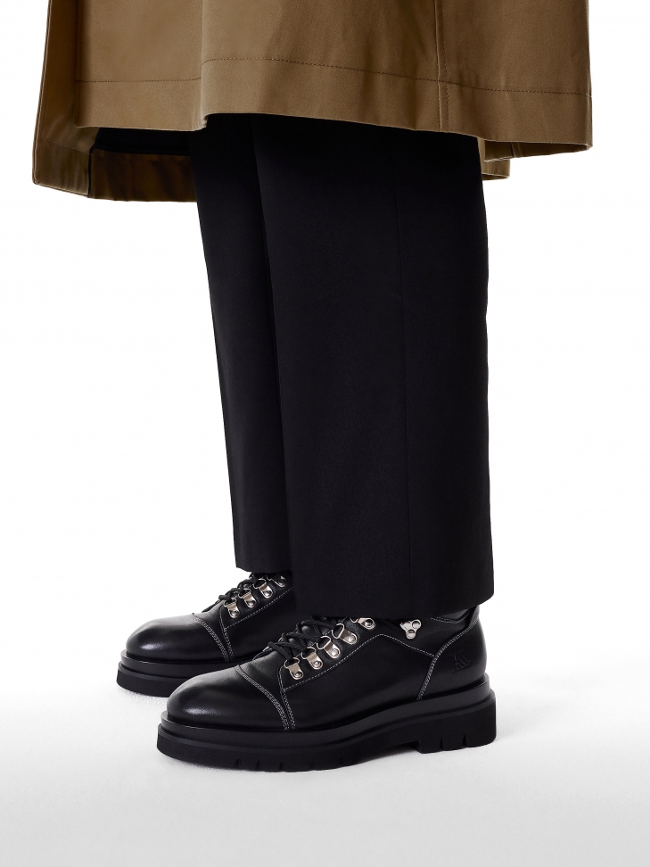 Lace-up trapper boots