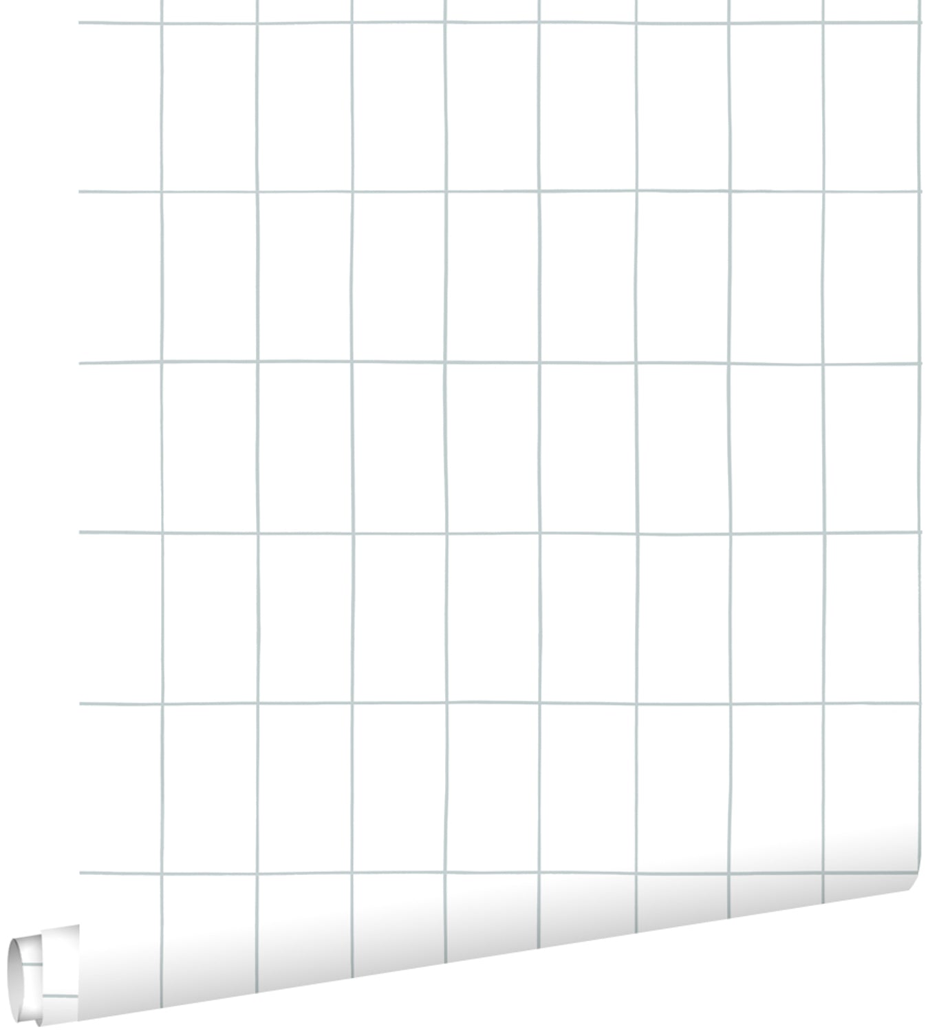 ESTAhome behang kleine tegeltjes vergrijsd blauw - 53 cm x 10.05 m - 139029