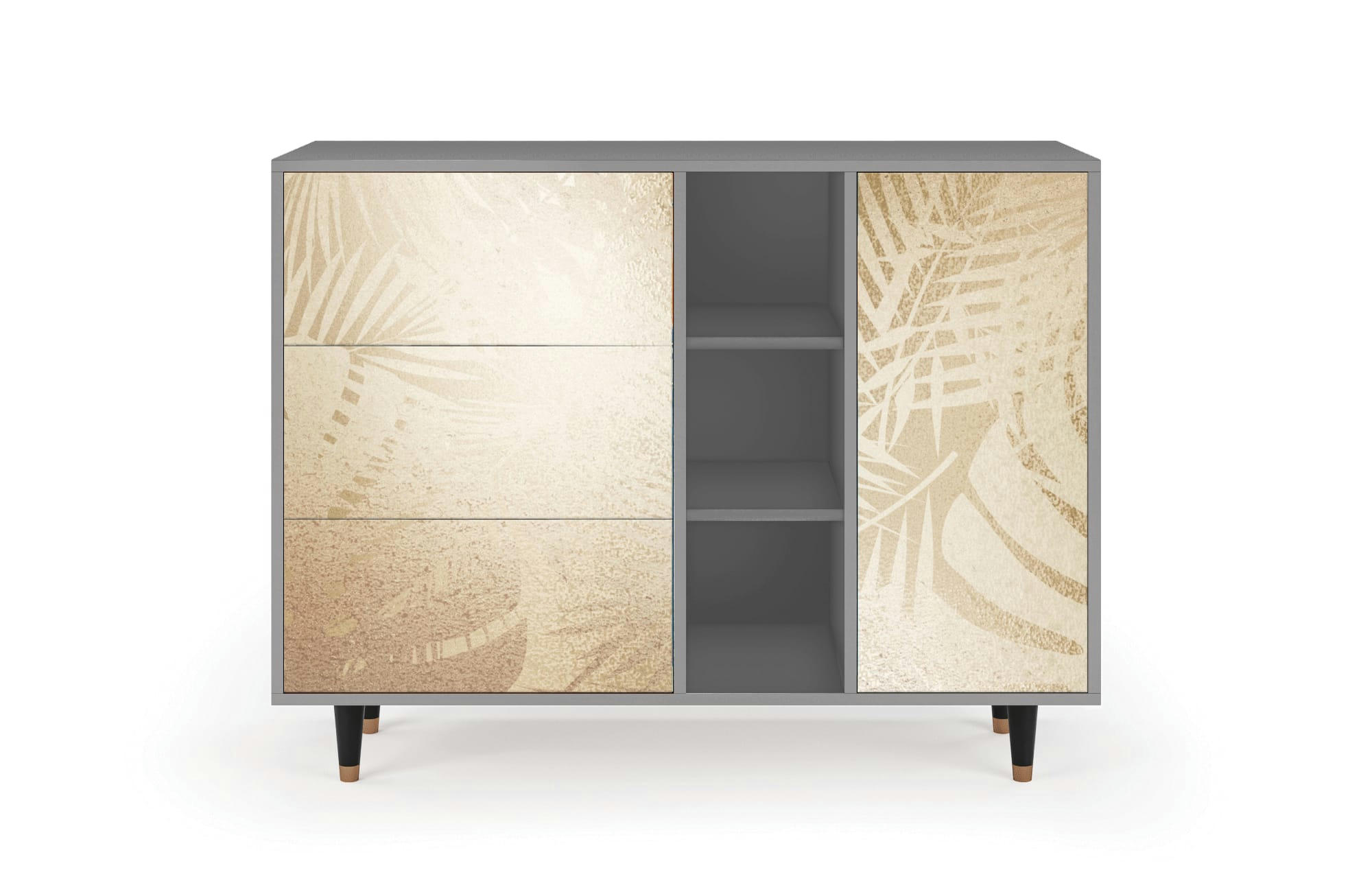 PLANT OF THE DESSERT - Buffet  sable 3 tiroirs et 1 porte L 125 cm