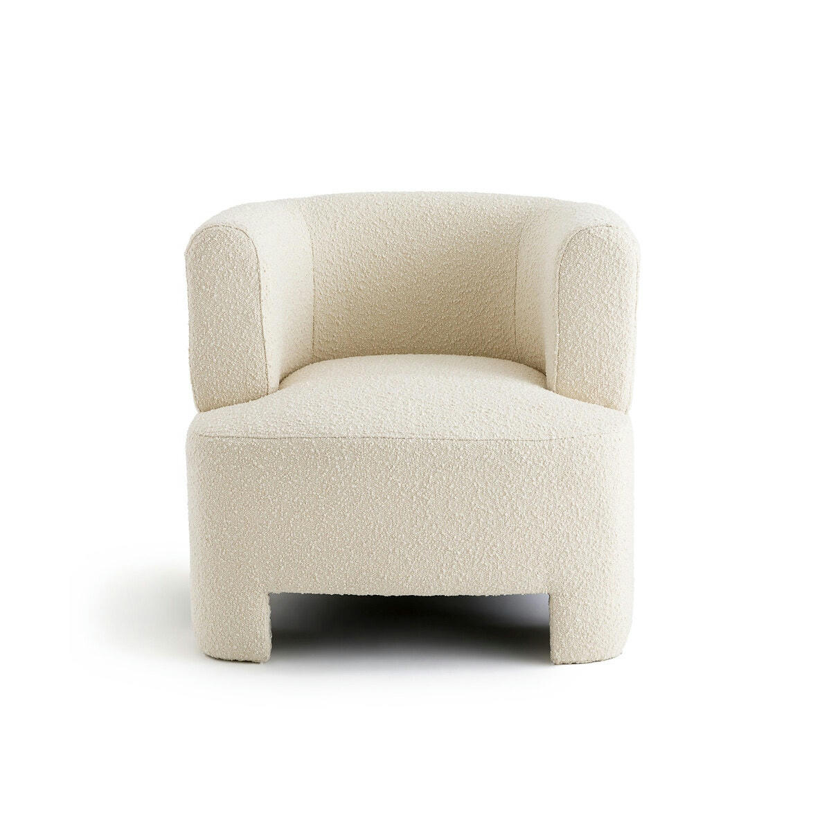 Fauteuil petit modèle tissu bouclette, Darrel