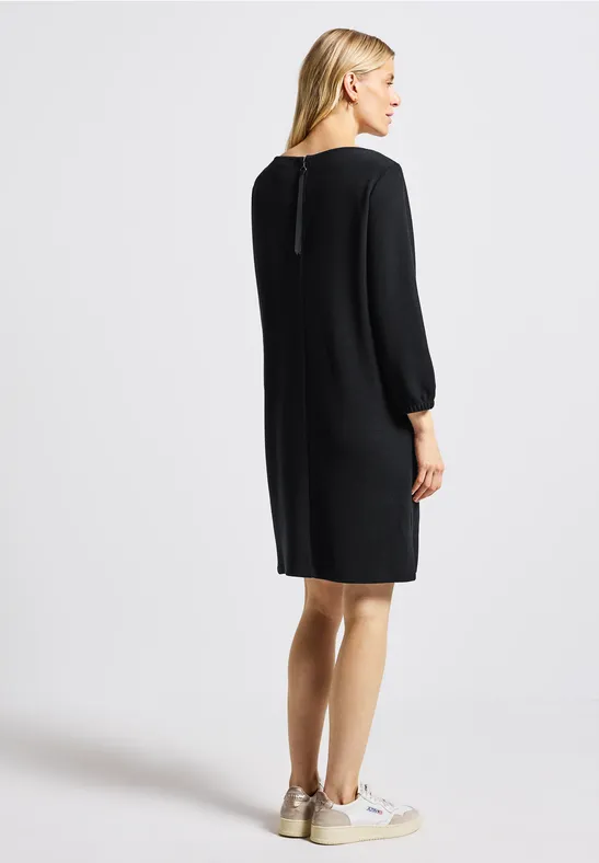 Jersey-Kleid in Unifarbe