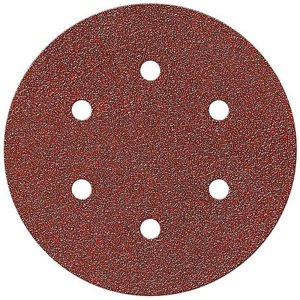 Disque auto-agrippant - SCID - Diamètre 150 mm - 6 trous - Grain 120 - Vendu par 5
