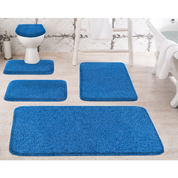 Badematte »Melange«, BxL: 50 x 60 cm, blau, aus 100% Polyacryl