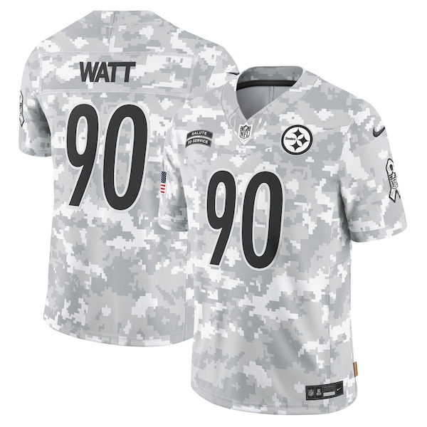 T.J. Watt Pittsburgh Steelers Nike 2024 Salute to Service Limited Jersey - Arctic Camo