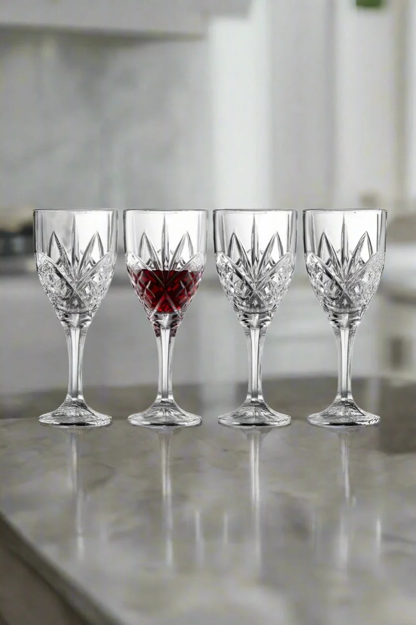 Set Of 4 Inisheer Wine Glasses