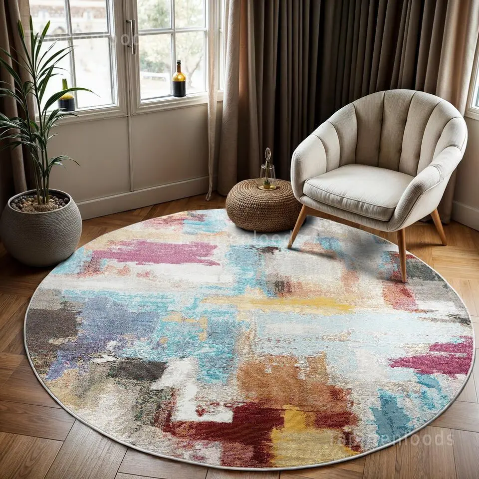 Picasso Artisan Vintage Rond Vloerkleed Multi Laagpolig - 300 CM ROND