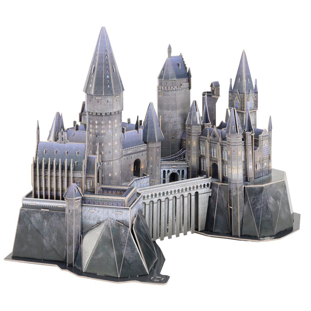 Maquette puzzle 3D château Poudlard Harry Potter 198 pièces gris