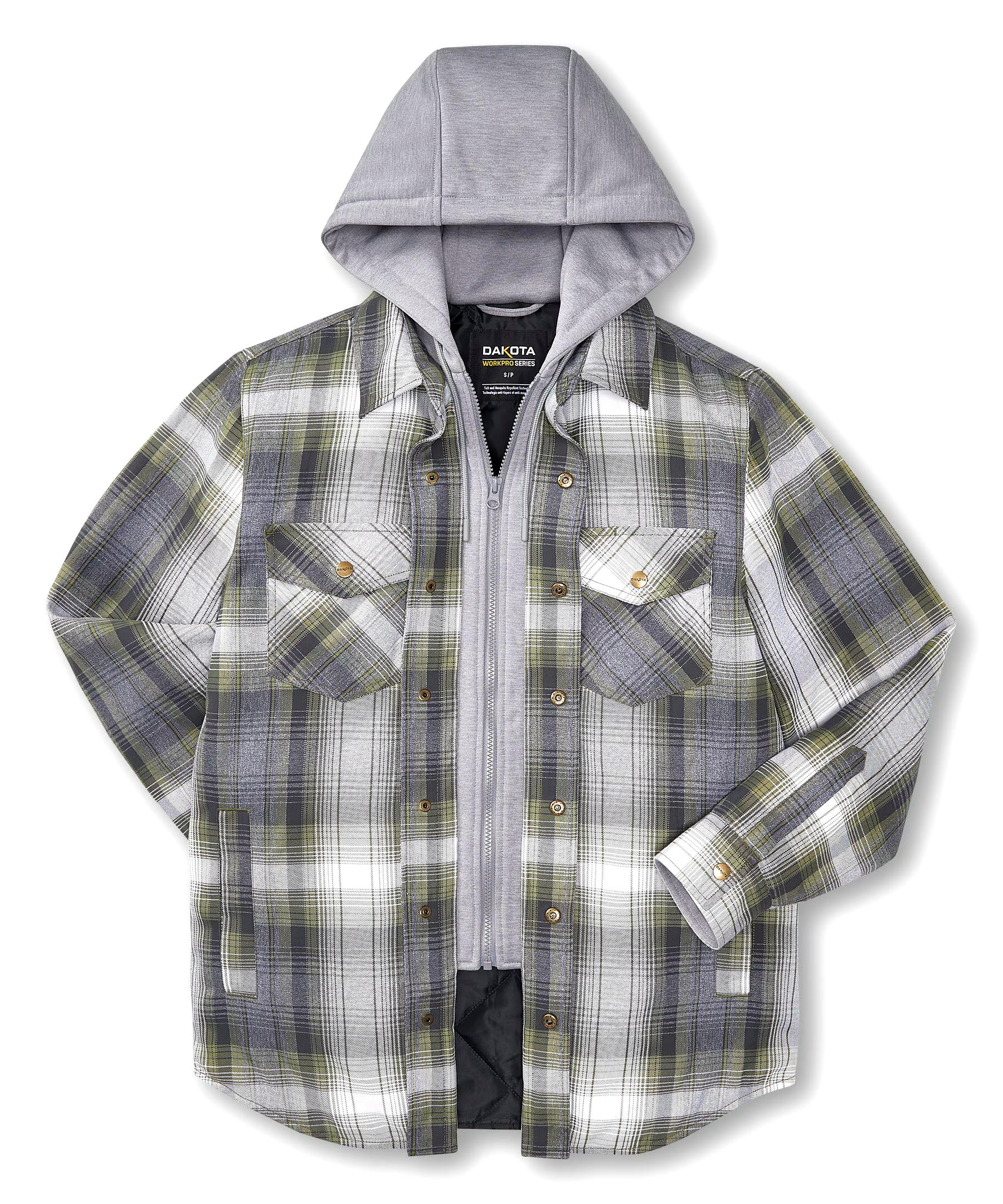 Dakota WorkPro Series Tick and Mosquito Repellant Quilted Flannel Work Shirt