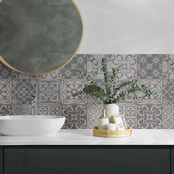 Panneau Décoratif Wallfluent 100x50 cm Motif Géométrique Multicouche 1 pièce