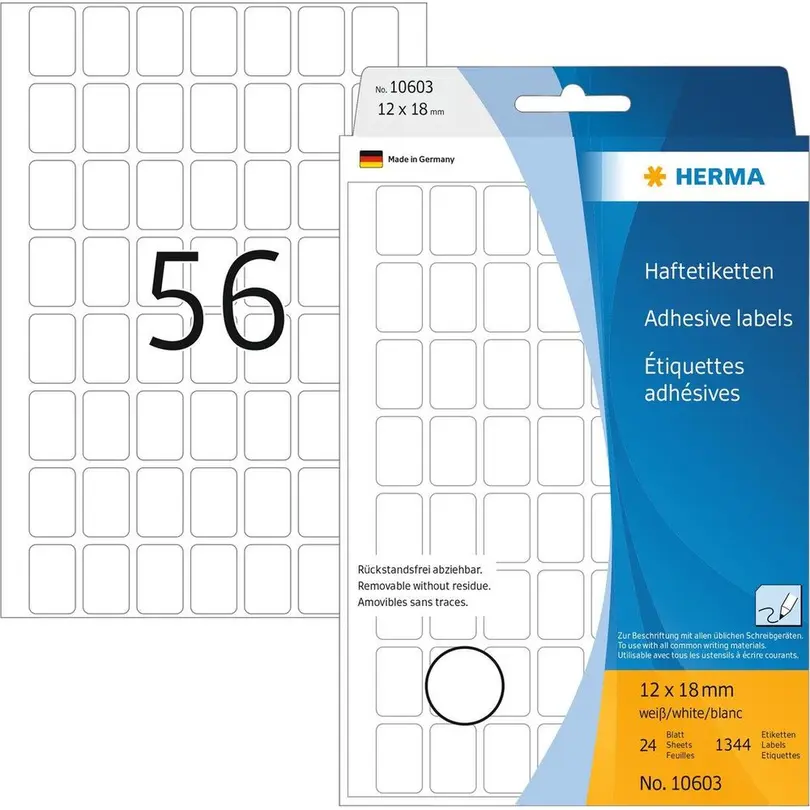 Etiketten 24er-Set Herma