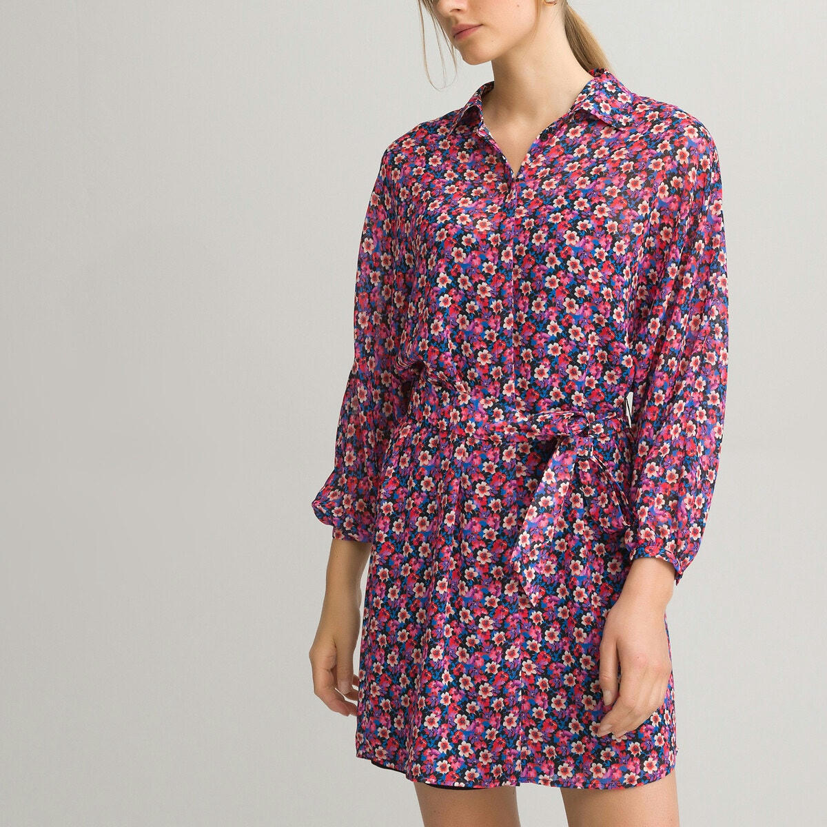 Rob- chemise courte manches longues imprimée