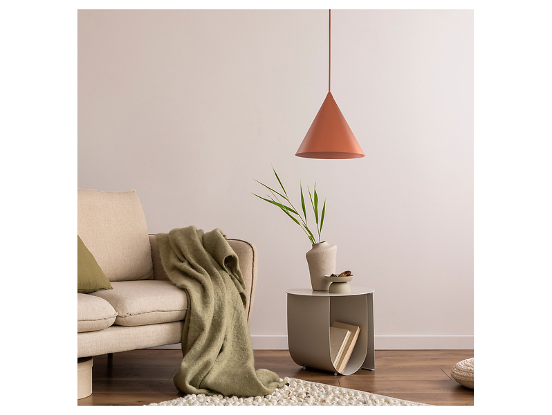 Lampa wisząca Cono Brick 25 cm metalowa ceglana