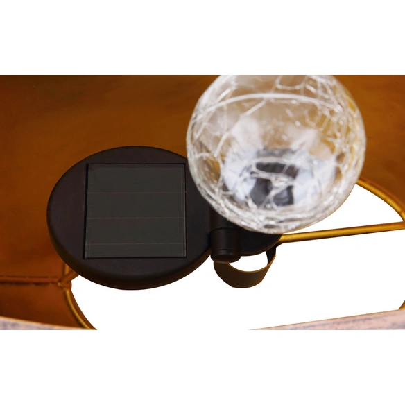Solarleuchte, LED, Höhe: 45 cm, messingfarben
