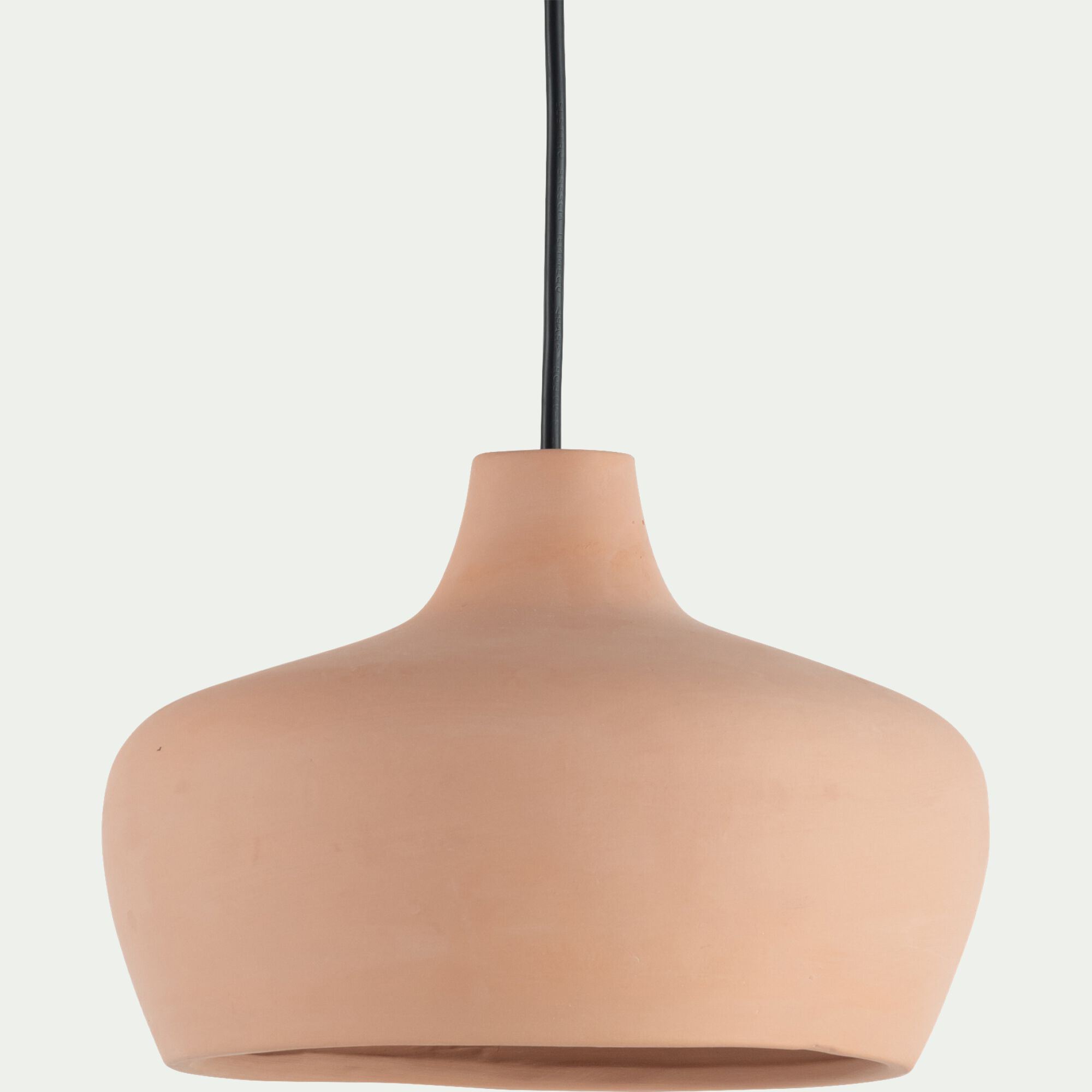 NEFTA - Suspension ronde en terre cuite D18,6cm - rose argile