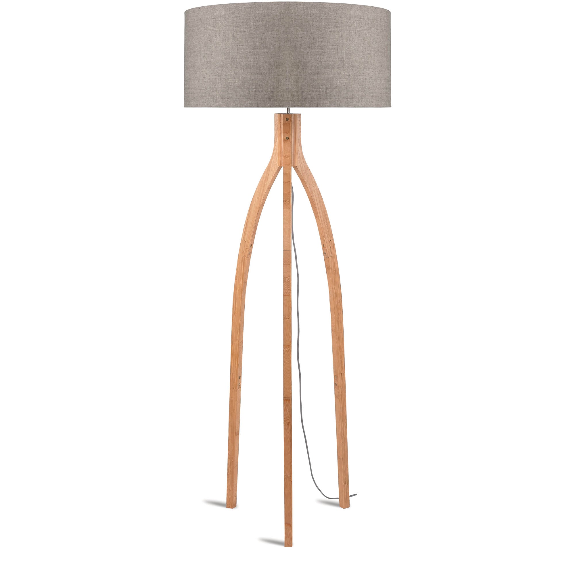 GOOD&MOJO vloerlamp Annapurna - taupe - Ø60cm
