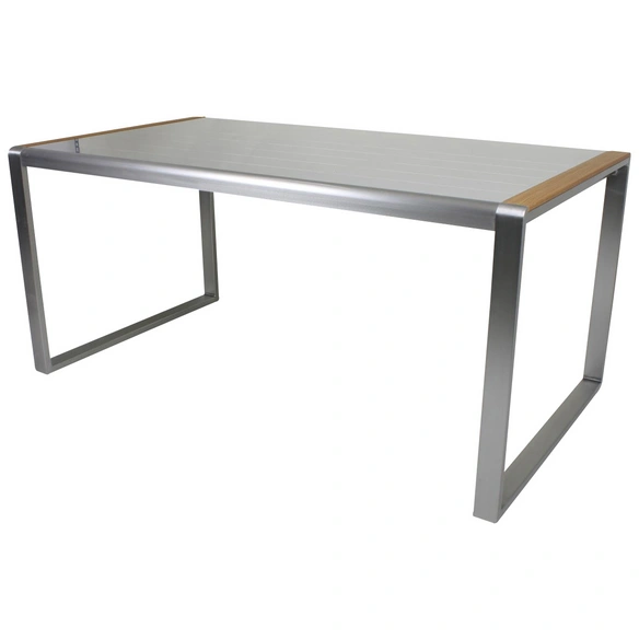Gartenmöbelset, 4 Sitzplätze, Aluminium/Glas/Kunststoff